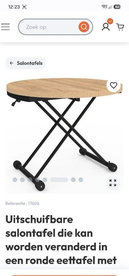 Ronde tafel, Huis en Inrichting, Tafels | Eettafels, Ophalen, 100 tot 150 cm, Houten tafel., Rond