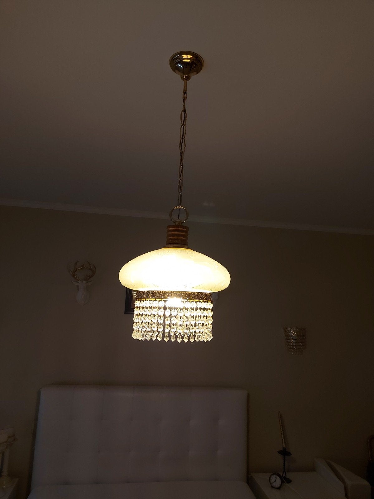 Luster met bijpassende muurlampjes, Huis en Inrichting, Ophalen
