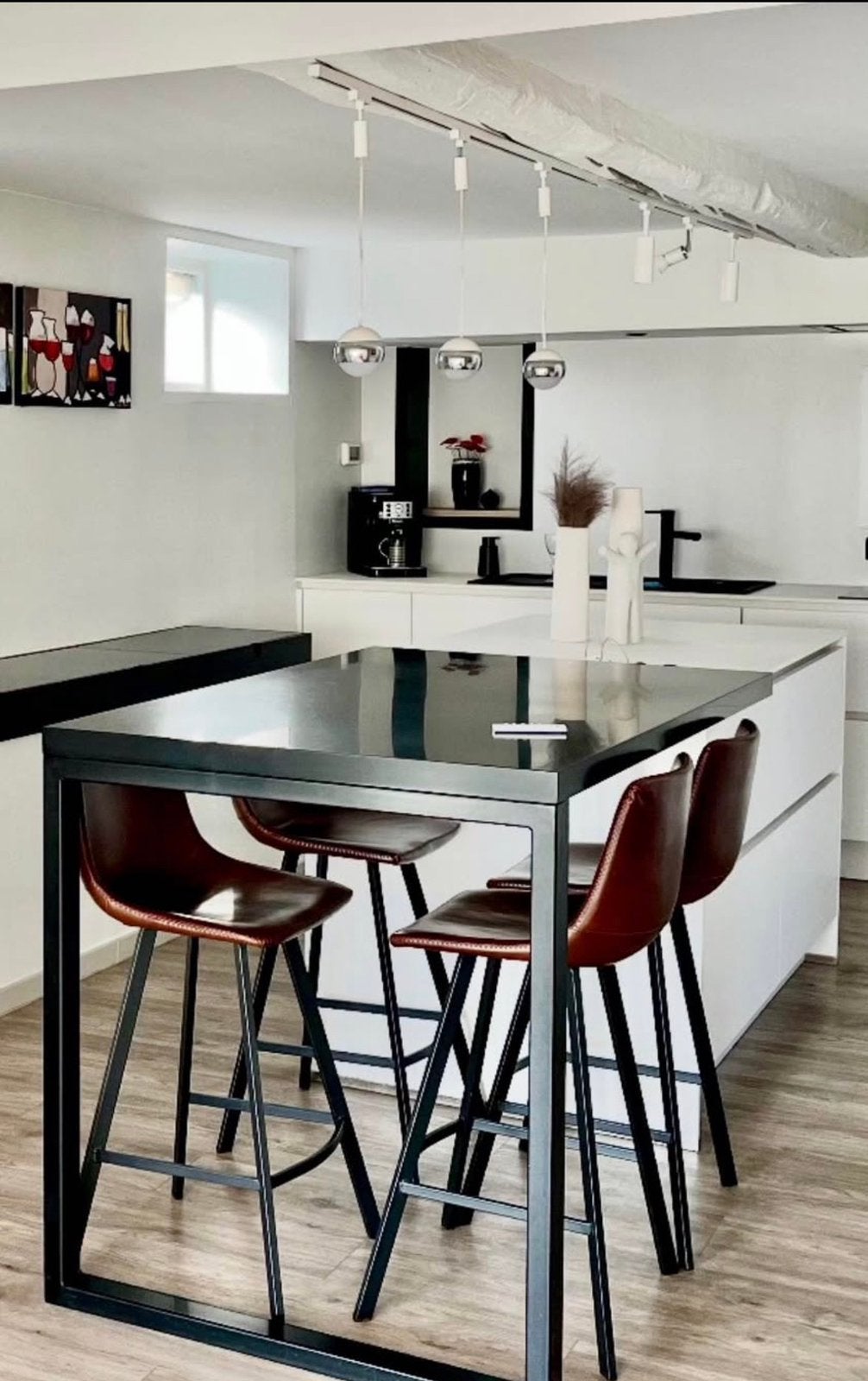 Plateau de table en Corian, Maison & Meubles, 100 à 150 cm, Cinq personnes ou plus, Enlèvement, Utilisé