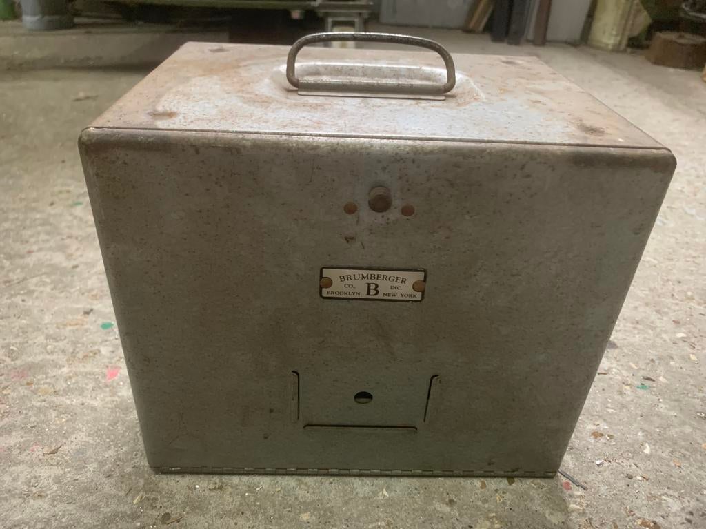 BRUMBERGER metalen opbergkoffer incl.  filmspoelen, Ophalen, 1960 tot 1980, Overige typen