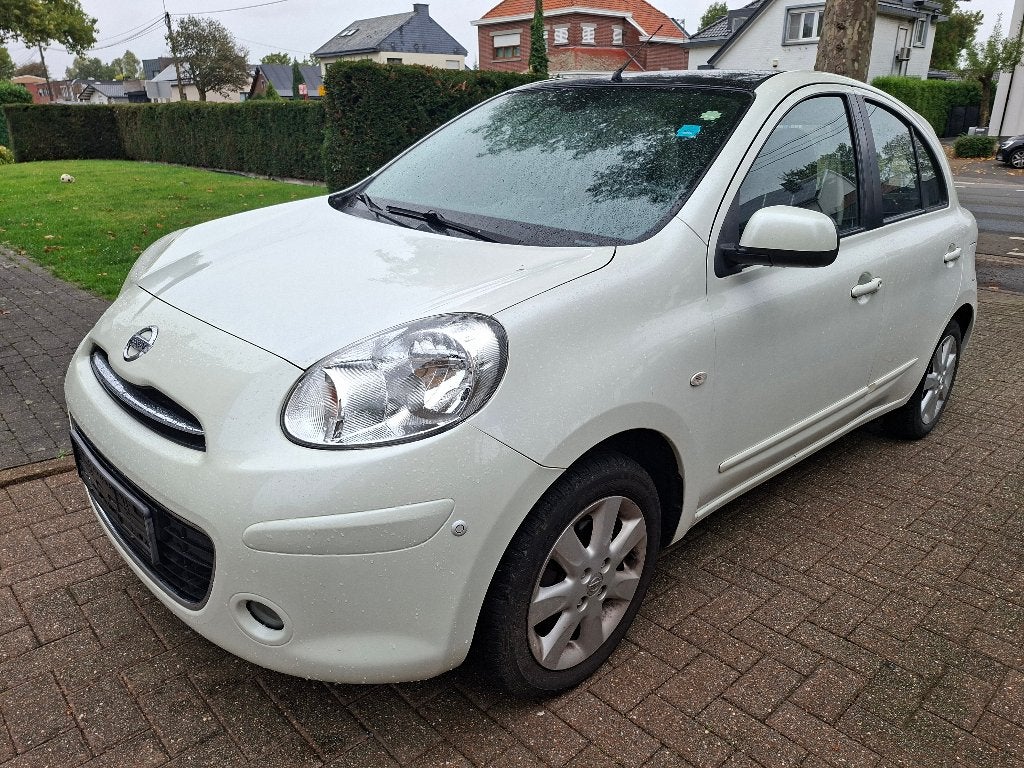 Nissan Micra 1.2i/2011/Clim/GPS/5ptes/Toit Pano/Garantie 1an, Auto's, Voorwielaandrijving, Euro 5, Stof, 4 cilinders
