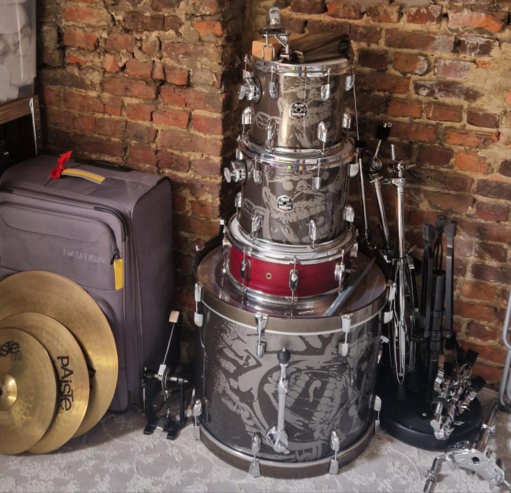 Premier Birch Iron Maiden drum set. Pedal, stands, drum seat, Muziek en Instrumenten, Drumstellen en Slagwerk, Ophalen