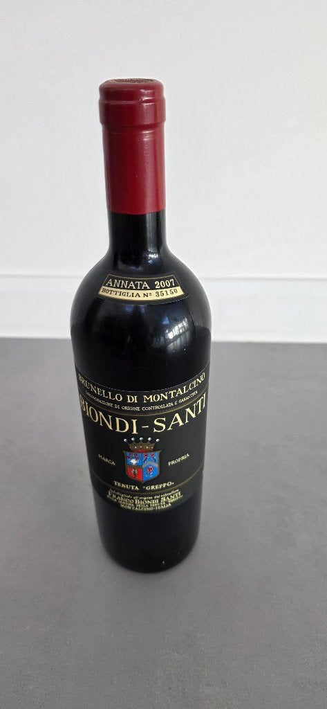 Biondi Santi Tenuta “Greppo” Brunello di Montalcino 2007., Ophalen, Italië, Rode wijn
