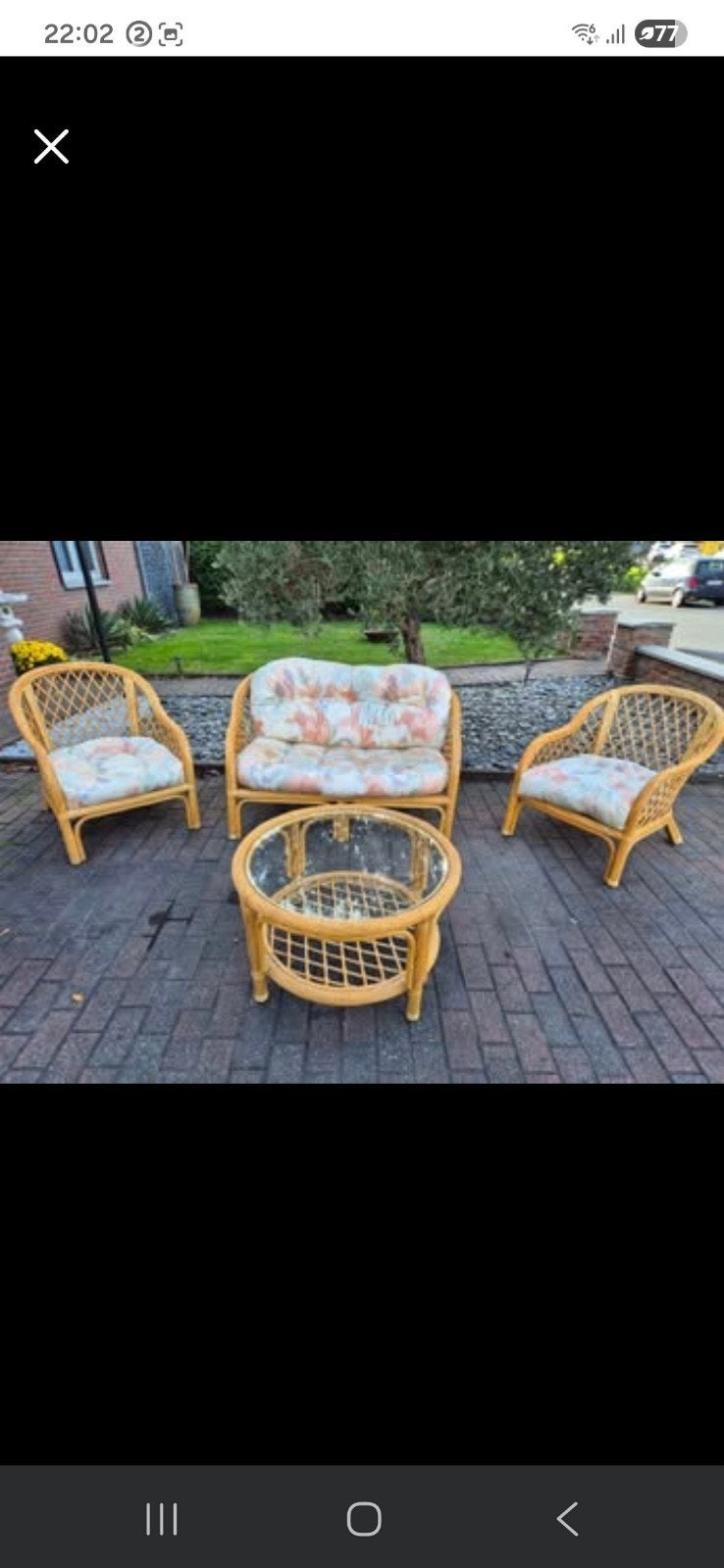 Salon en rotin, Jardin & Terrasse, Accessoires mobilier de jardin, Enlèvement