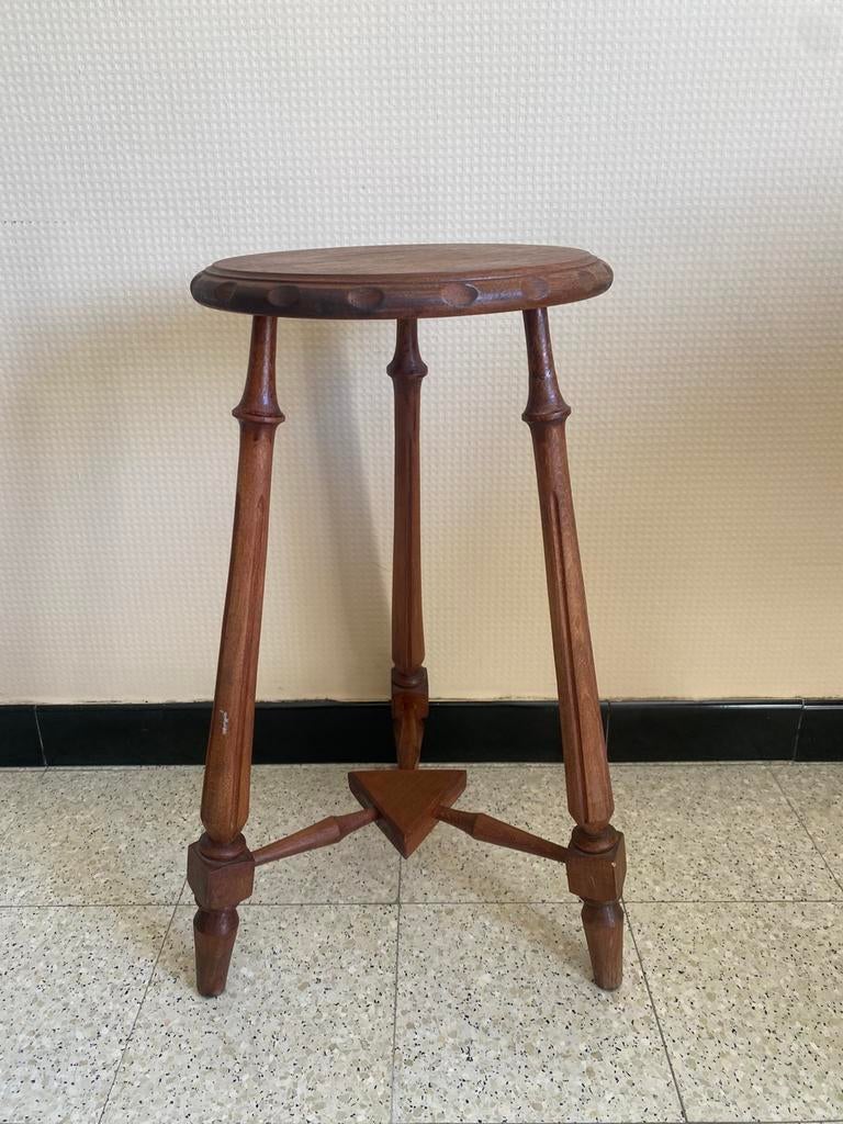 Vintage bijzettafel, Huis en Inrichting, Krukjes, Gebruikt, Hout, Ophalen of Verzenden