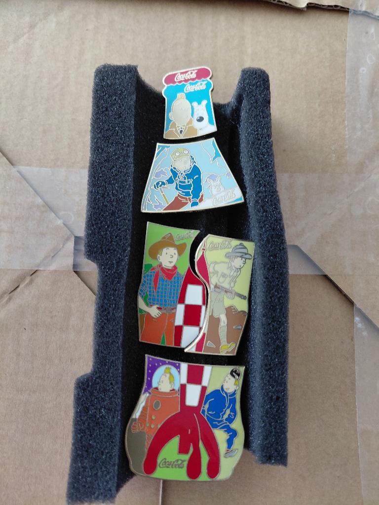Pin's Tintin Puzzel Coca Cola gelimiteerde editie 13/30, Ophalen, Kuifje, Nieuw, Gebruiksvoorwerp