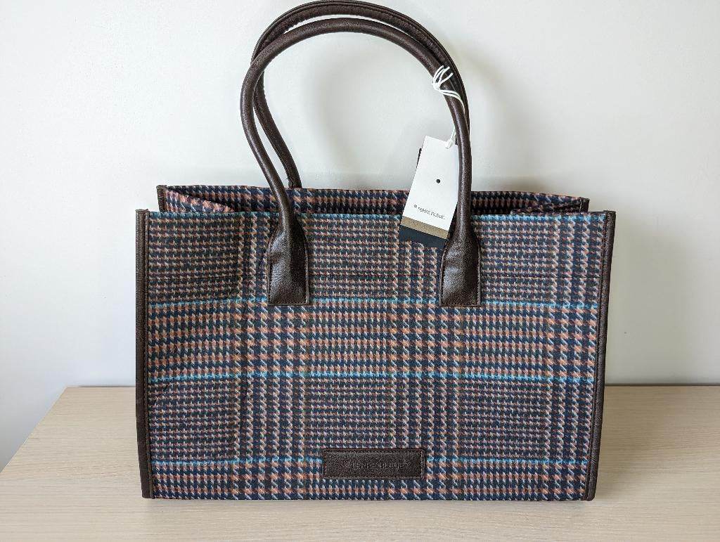 Nieuwe Terre Blue damestas, Handtassen en Accessoires, Tassen | Damestassen, Ophalen of Verzenden, Nieuw, Bruin, Shopper