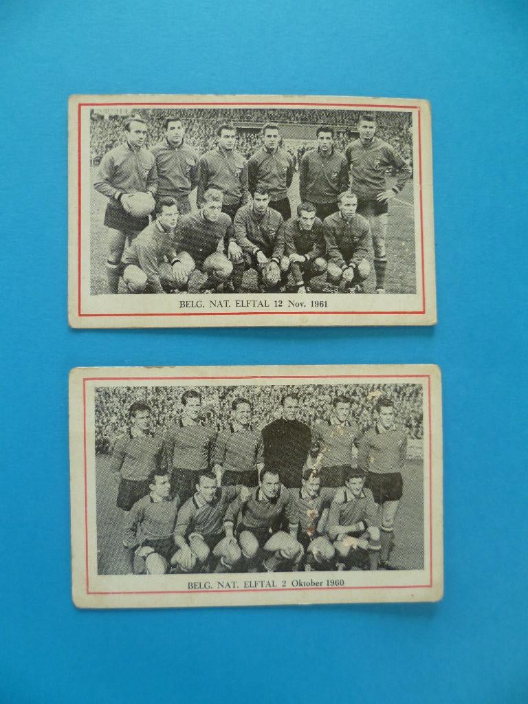 Voetbal chromos images kaarten Football België Nat. Elftal, Collections, Collections Autre, Enlèvement ou Envoi, Utilisé