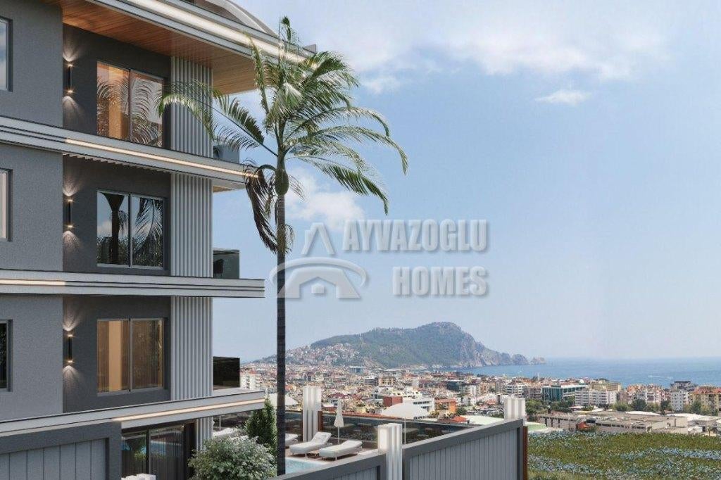 Appartement in de wijk Cleopatra, op 700 meter van de zee, Immo, 2 kamers, Turkije, 50 m², Stad