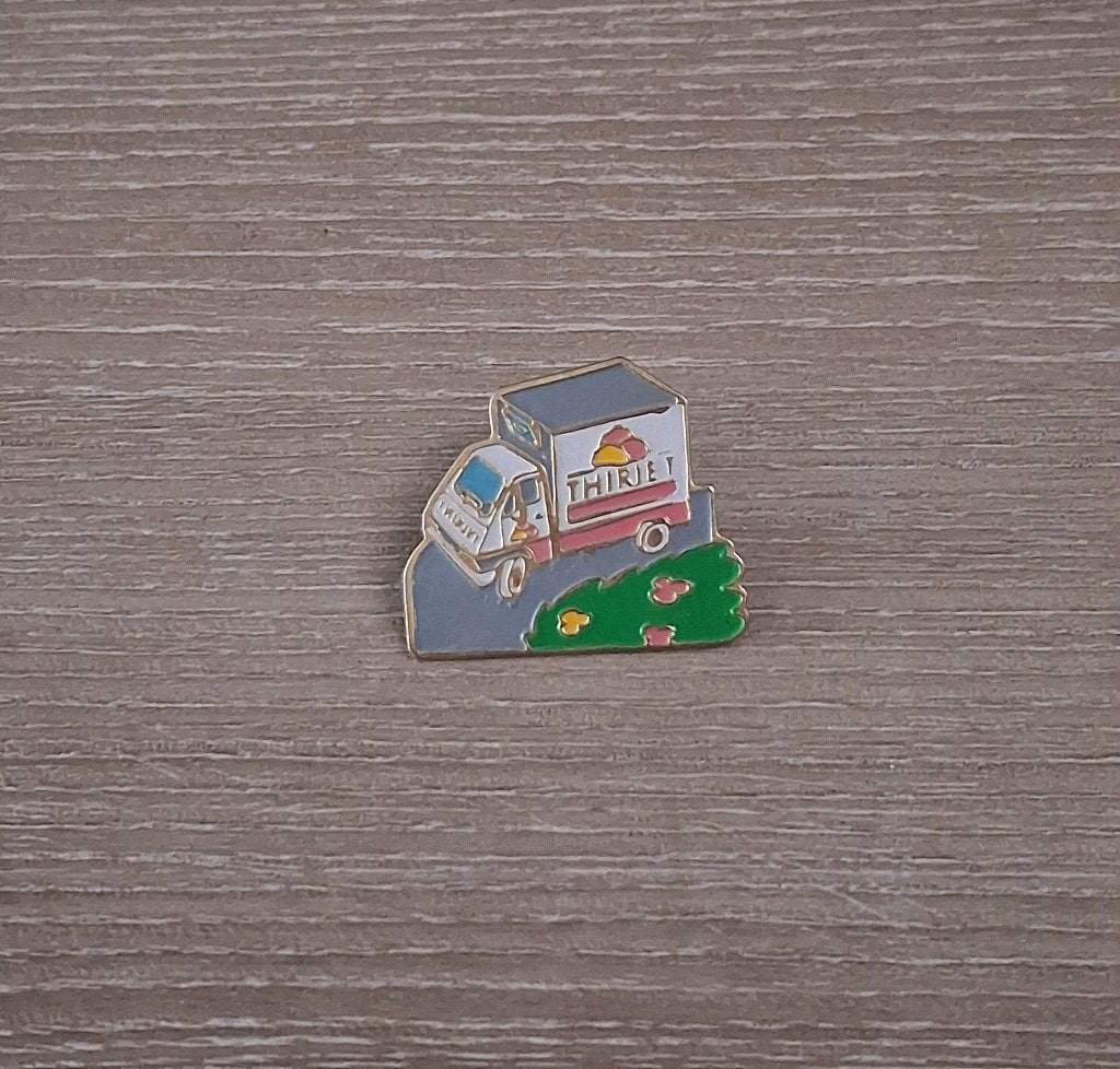 PIN - THIRIET - IJS - ROOMIJS - GLACE - CREME GLACEE, Envoi, Utilisé, Marque, Insigne ou Pin's