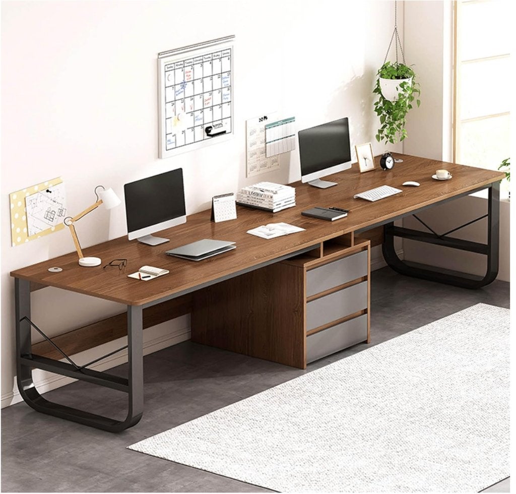 Bureau double de 240 cm - bureau d'ordinateur - neuf, Maison & Meubles, Bureaux, Neuf, Bureau duo, Autres marques, Moderne, Bois