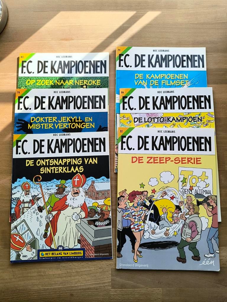 Strips FC De Kampioenen, Ophalen