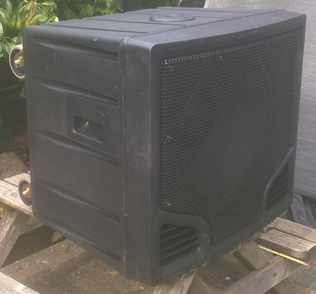 Luidspreker sub 18 inch 500 Watt, actief, Autres marques, Bass-reflex, Utilisé, 150 watts ou plus