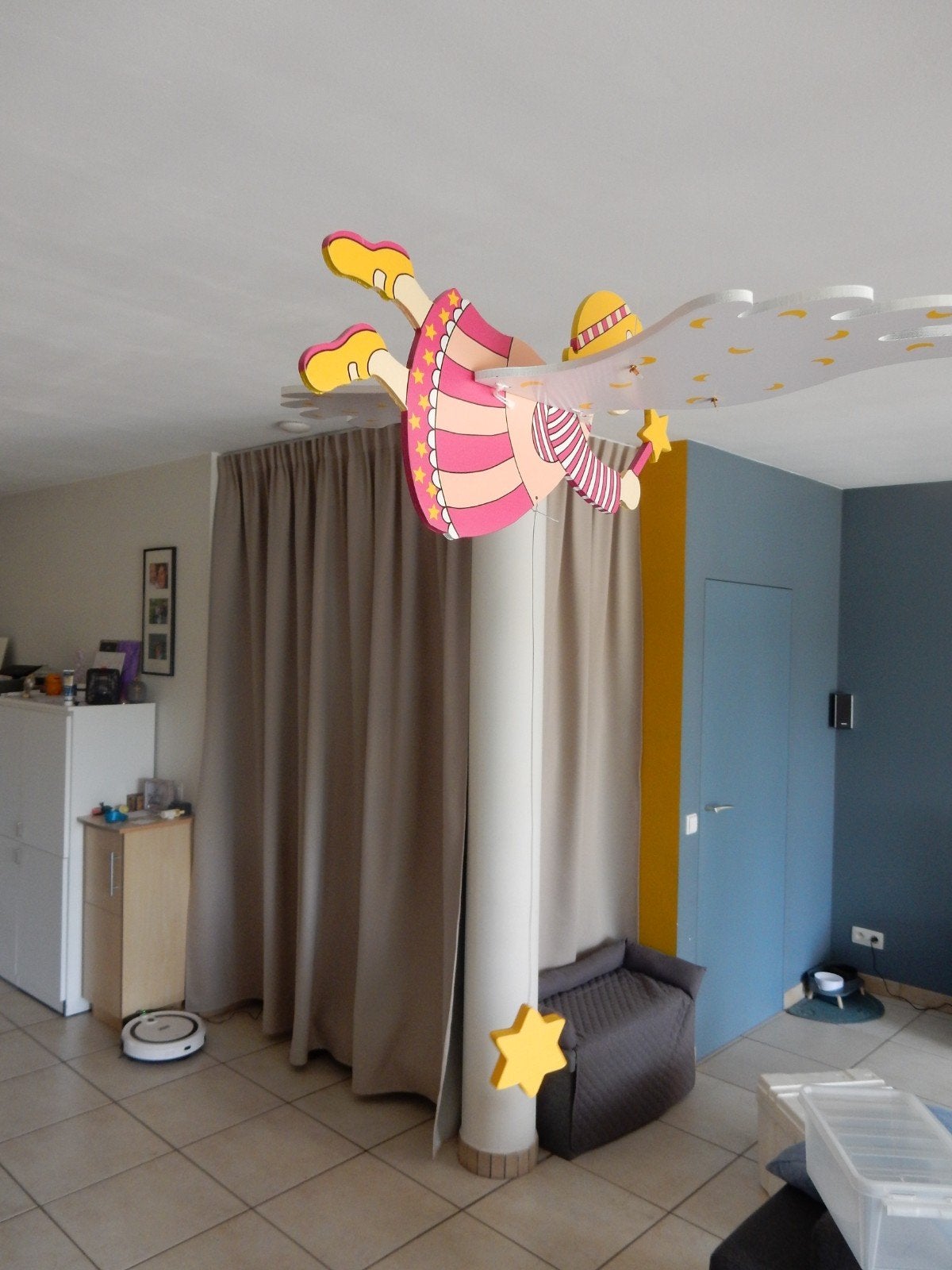 Houten Engel Hangertje, Kinderen en Baby's, Kinderkamer | Inrichting en Decoratie, Ophalen, Zo goed als nieuw