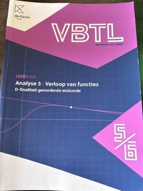 VBTL Analyse3 Verloop van functies 5/6, ASO, Wiskunde A, Die keure, Ophalen