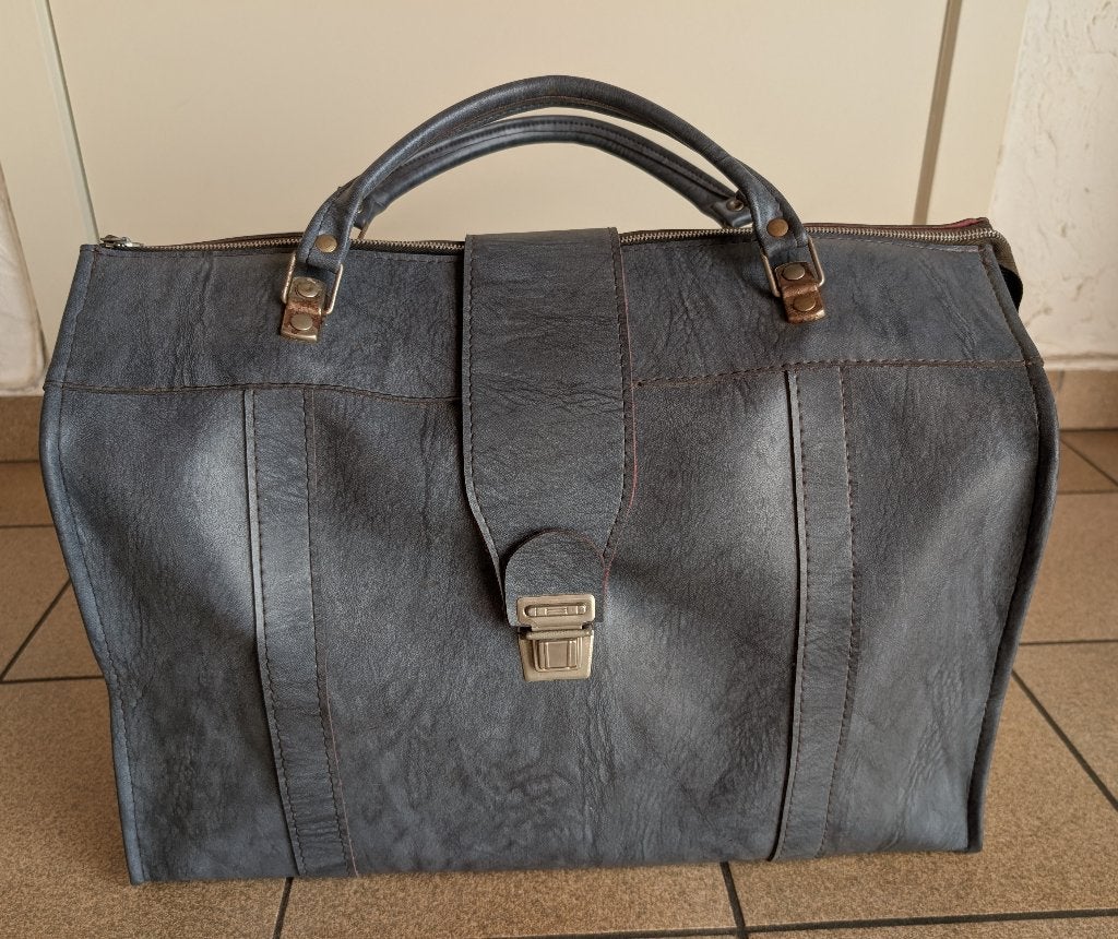 retro, vintage reistas, 40 tot 60 cm, Gebruikt, 20 tot 30 cm, Blauw