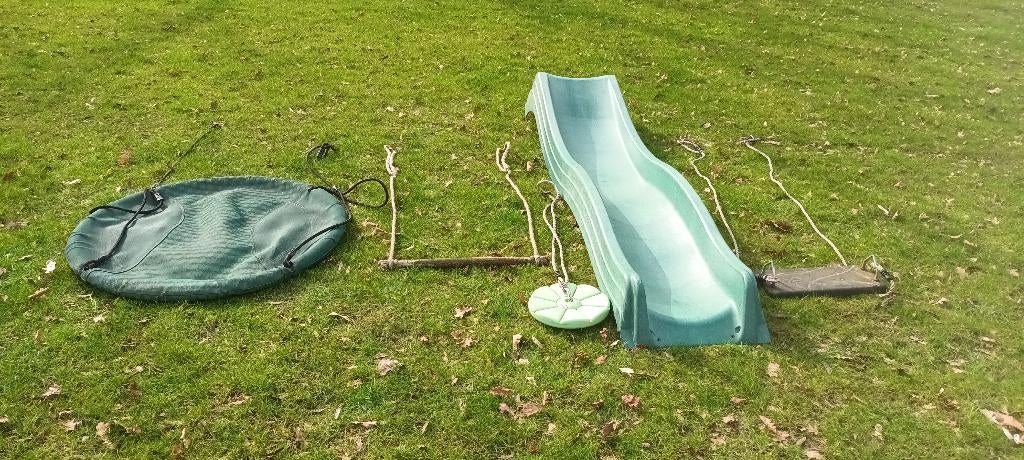 Aanbouwtoestellen speeltuig, schuifaf, netschommel,..., Ophalen, Gebruikt, Schommel, Aanbouwonderdeel