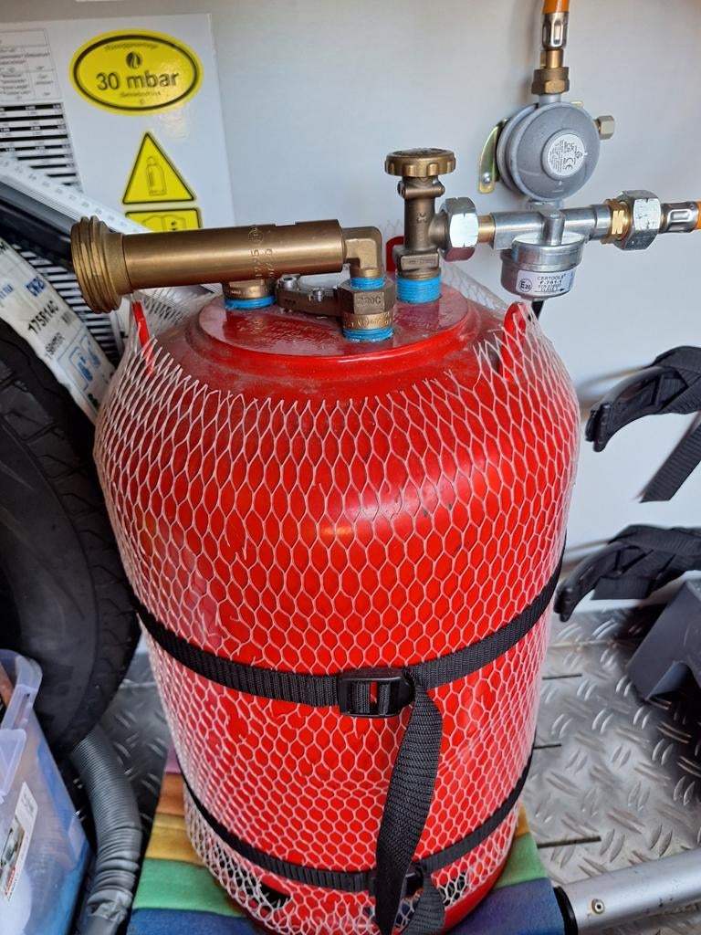 Lpg gasfles 27 L, Ophalen