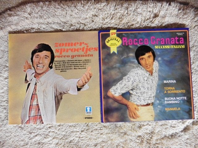 Rocco Granata Vinyl Pakket (2 LP's + 3 singles) + Boek, LP, Ophalen of Verzenden, Zo goed als nieuw, Pop
