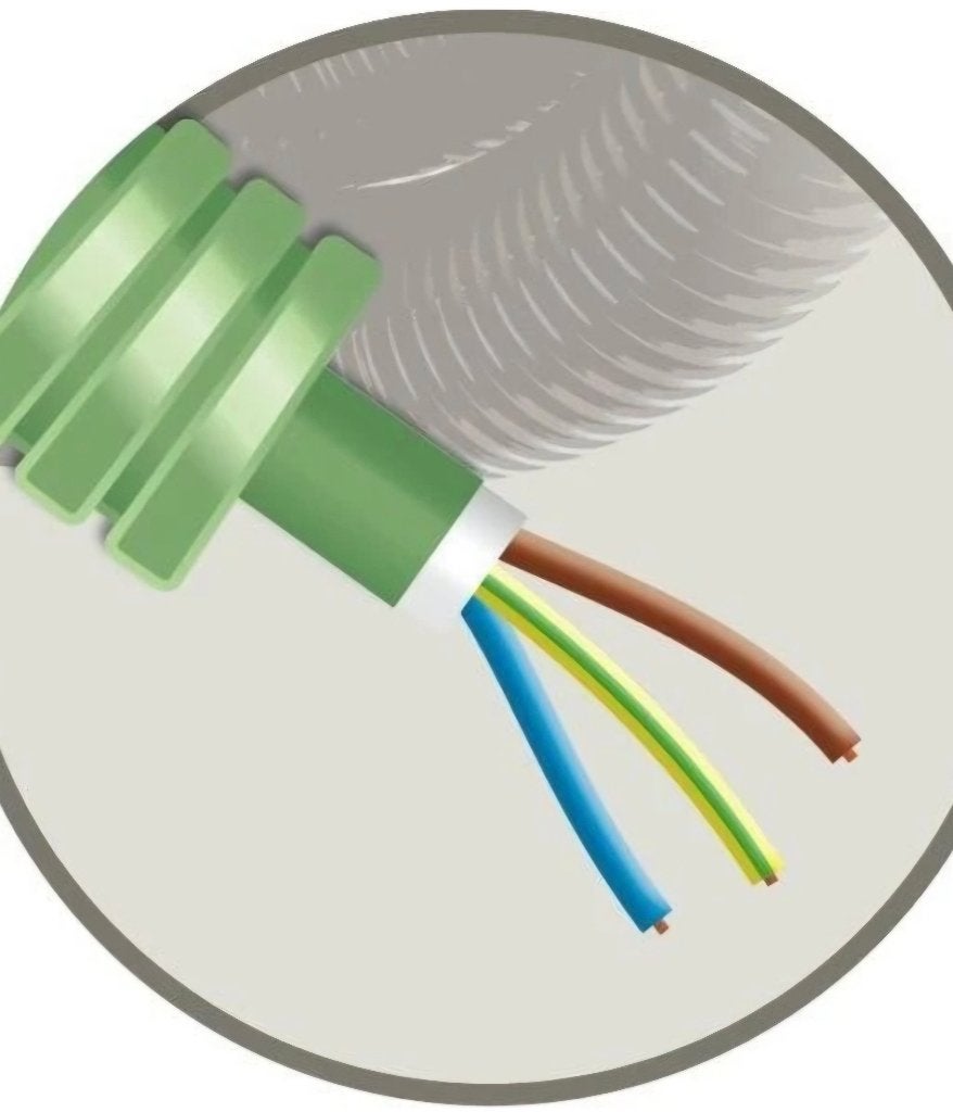 Green flex flexibele buis XGB kabel 3G2.5mm2 -  rol 100m, Doe-het-zelf en Bouw, Elektriciteit en Kabels, Ophalen, Nieuw, Kabel of Snoer