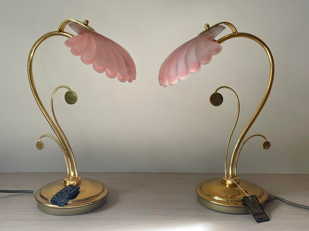 set Deknudt lampen Art Nouveau-stijl, Ophalen, Zo goed als nieuw, Art nouveau
