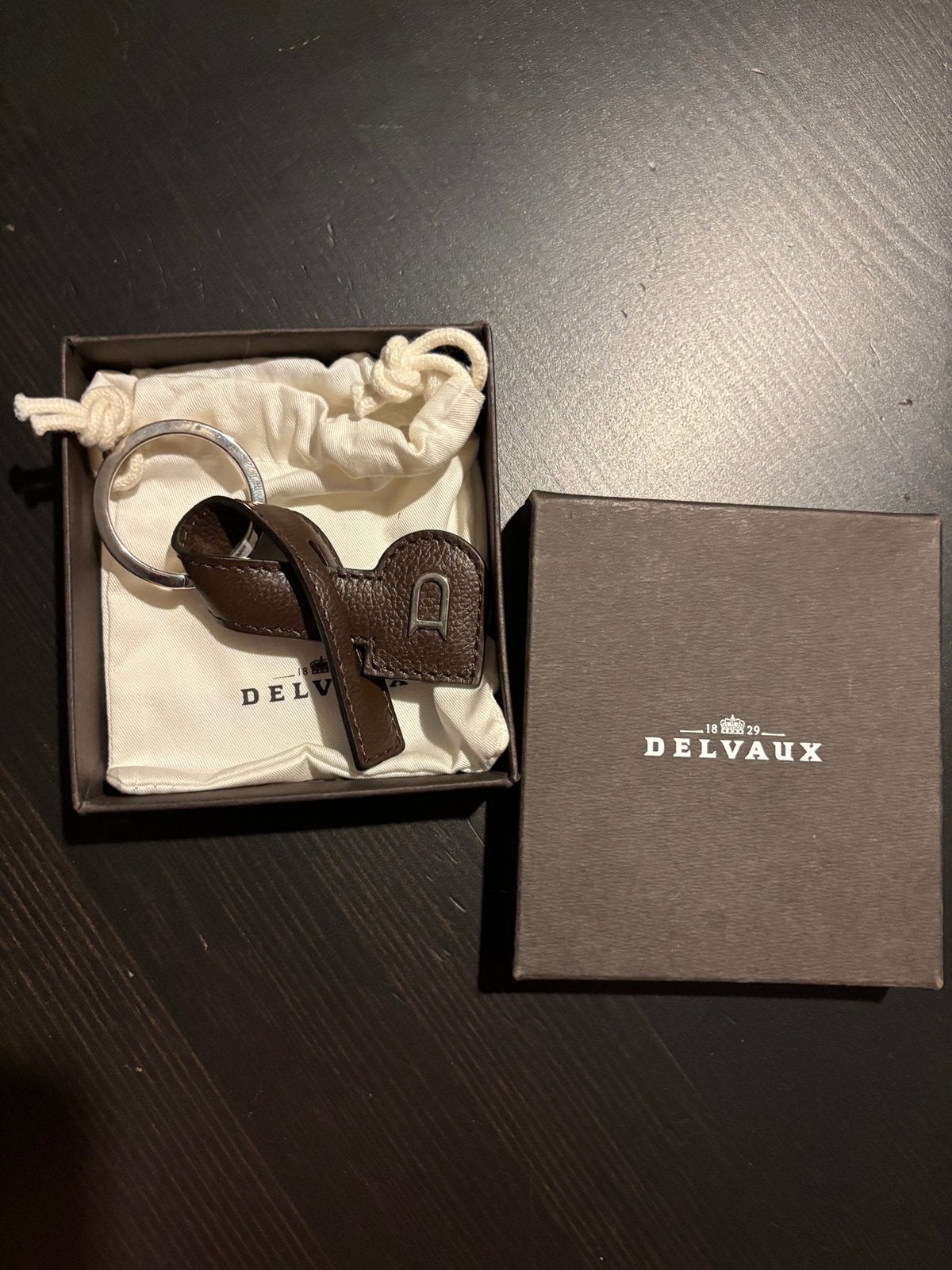 Delvaux Sleutelhanger nooit gebruikt met certificaat, Ophalen, Zo goed als nieuw
