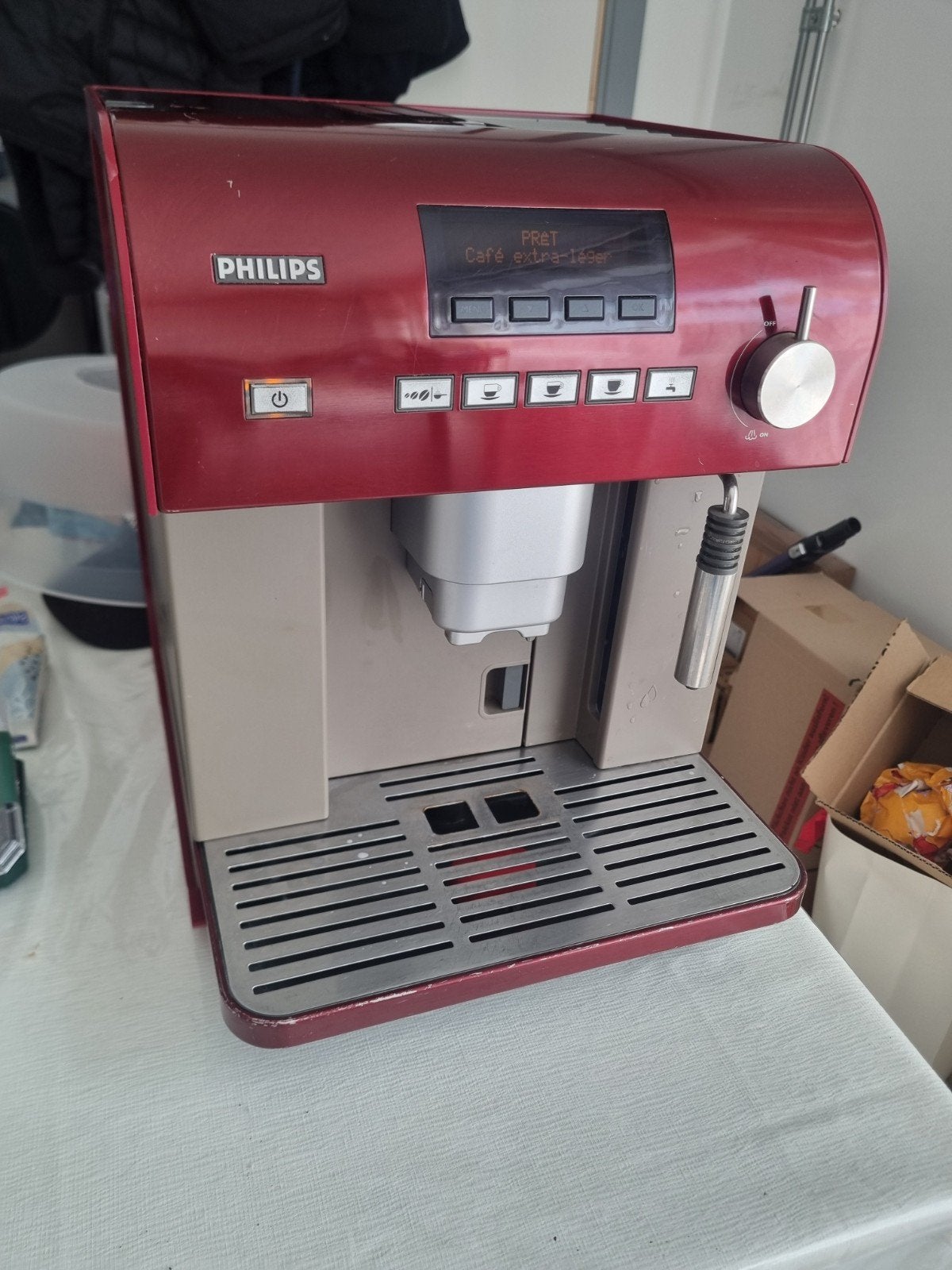 Machine à café Phillips vintage, Réservoir d'eau amovible, Enlèvement ou Envoi, Café moulu, Cafetière