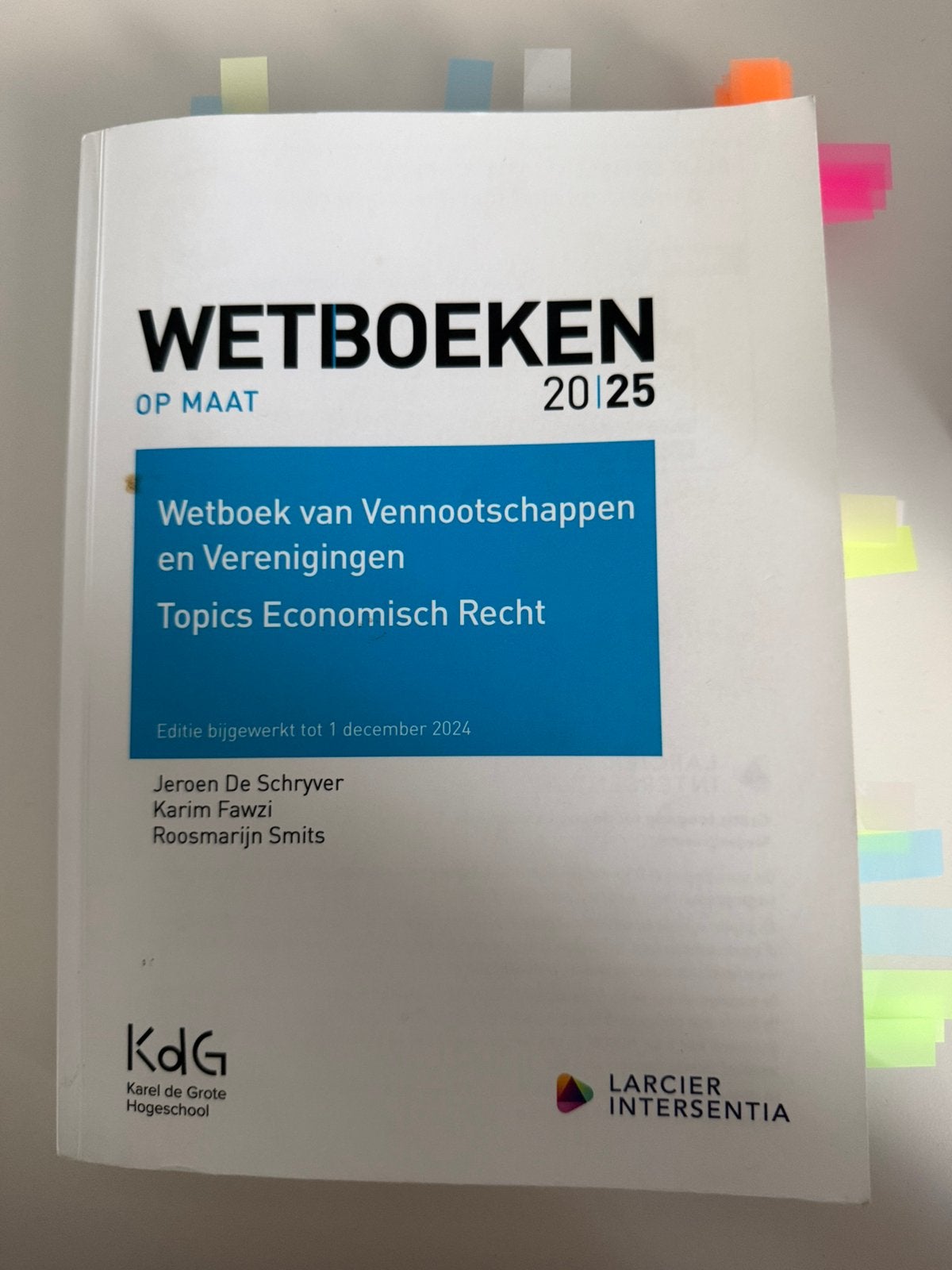 Wetboek van vennootschappen en verenigingen, Boeken, Ophalen of Verzenden, Zo goed als nieuw