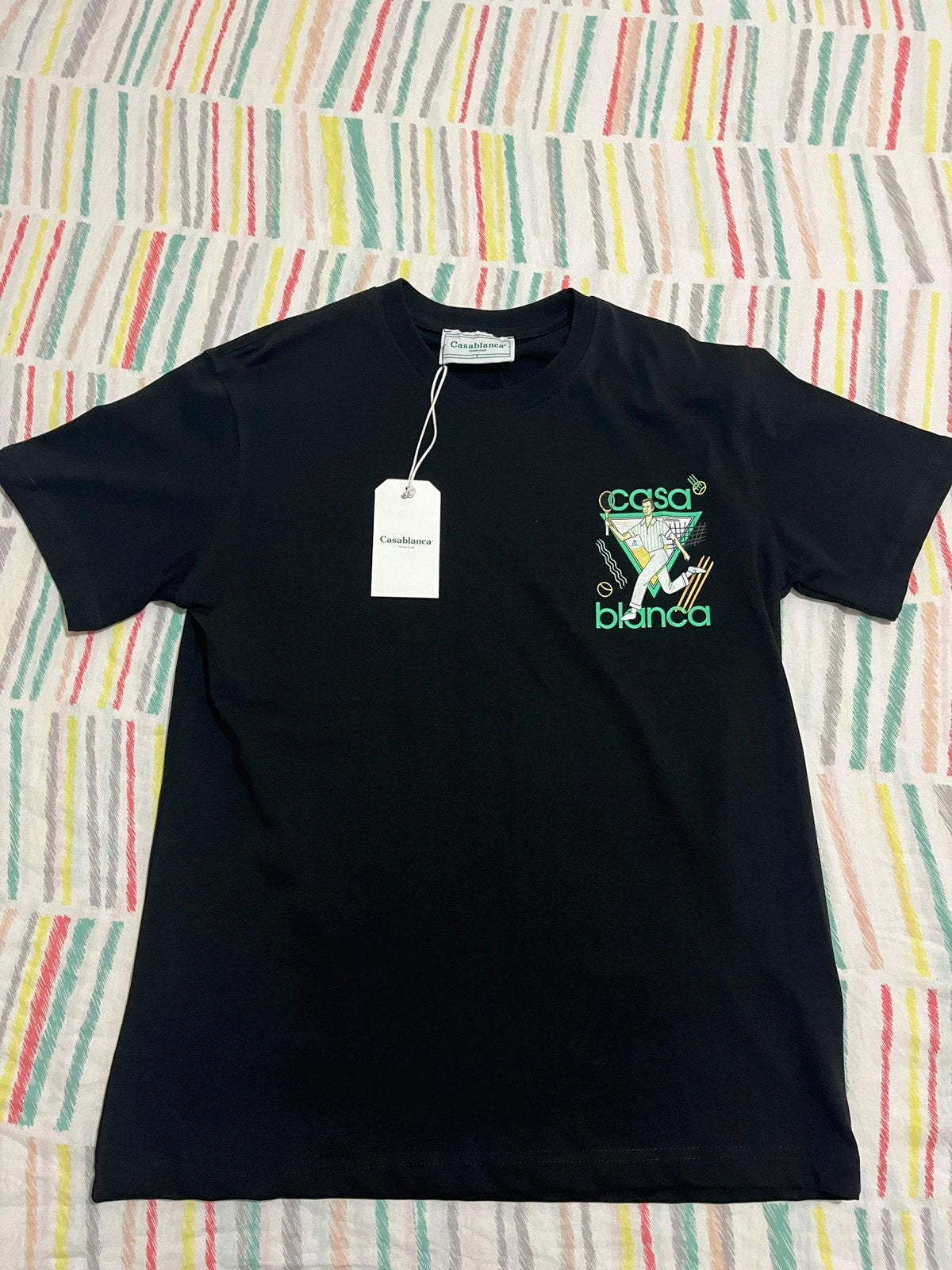 T shirt CASABLANCA taille S va a du M, Enlèvement ou Envoi, Neuf, Taille 48/50 (M), Noir