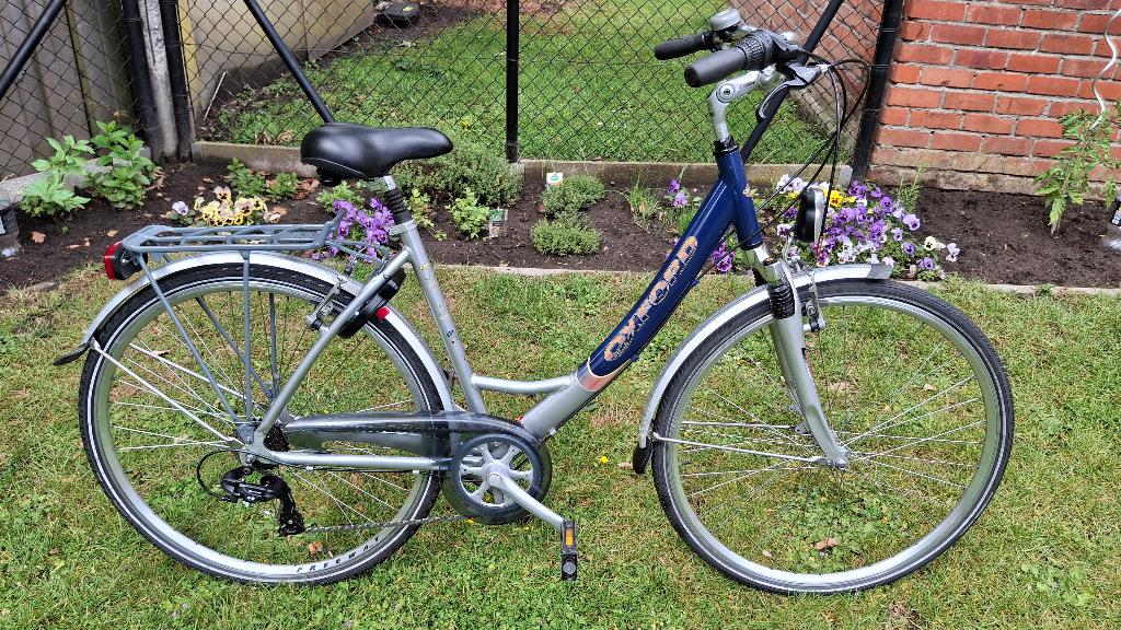 Zeer lichte OXFORD damesfiets ONDERHOUD GEHAD staat IN ORDE, Vitesses, Frein sur jante, 53 à 56 cm, Comme neuf