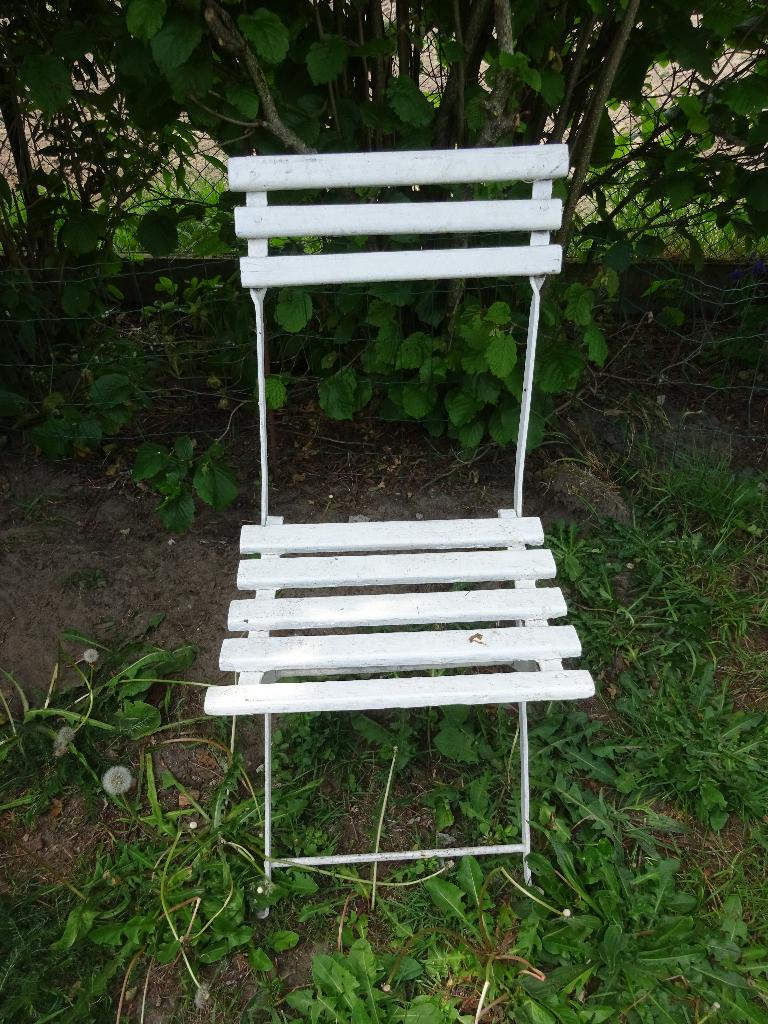 antiek klapstoeltje, Tuin en Terras, Tuinstoelen, Ophalen, Gebruikt, Hout, Inklapbaar