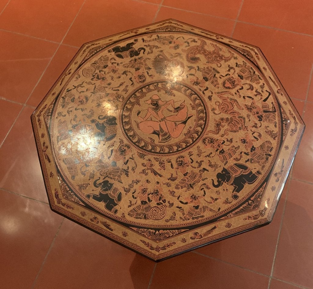 Mooie Indiase houten tafel, afneembaar, Ophalen