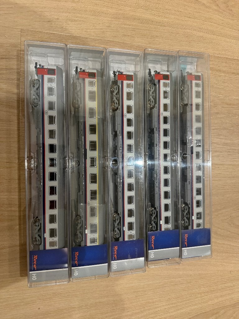 Lot 5 voitures Roco SNCB – H0 – Réf. 64379 à 64495, Hobby & Loisirs créatifs, Trains miniatures | HO, Wagon, Comme neuf, Roco
