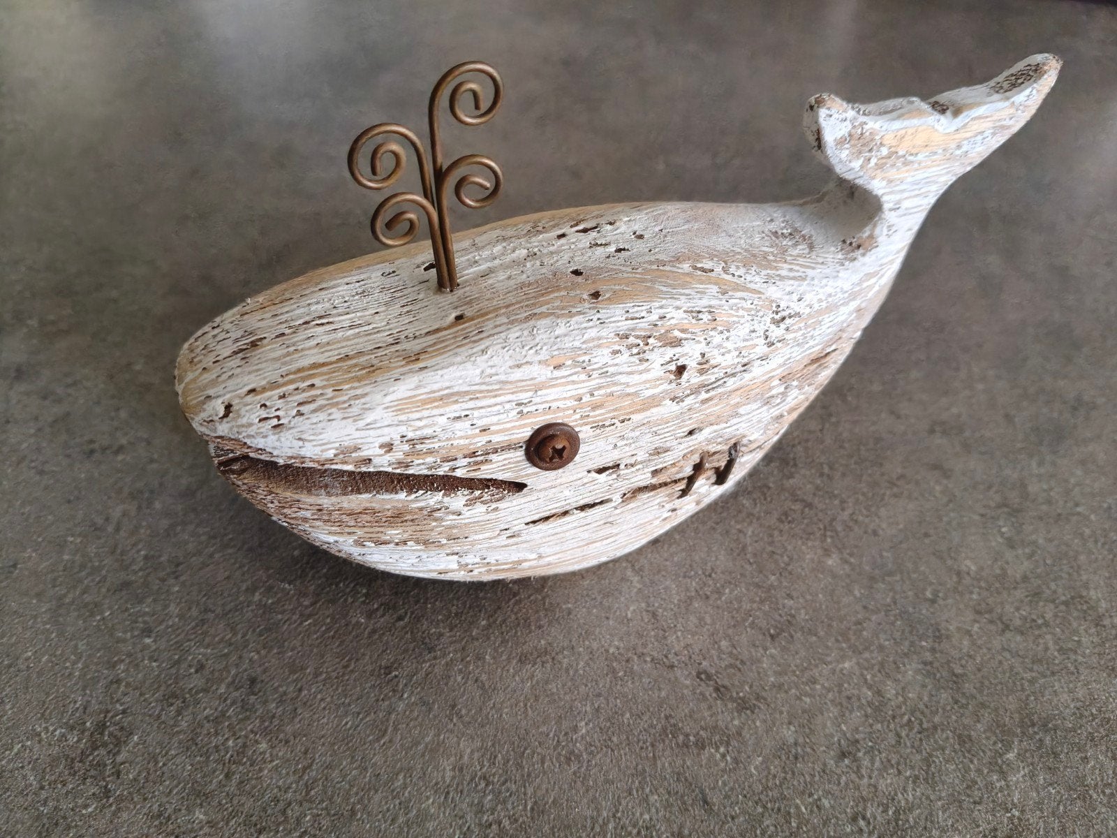 walvis uit Drijfhout, Ophalen, Hout, Beige, Nieuw