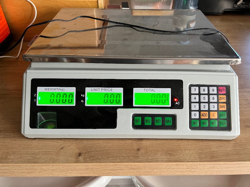 elektronische weegschaal, Ophalen, Gebruikt, Winkelweegschaal, 50 tot 100 kg