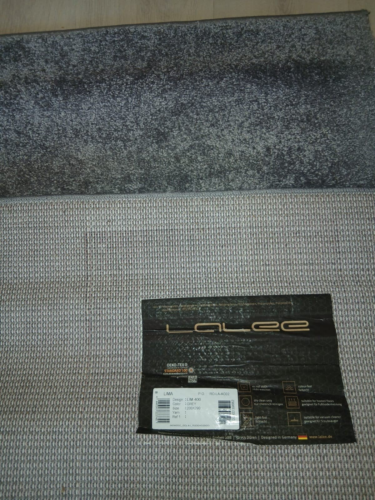 Zilvergrijs tapijt 2 m x 2 m 90, Ophalen, 200 cm of meer, Zo goed als nieuw, 200 cm of meer