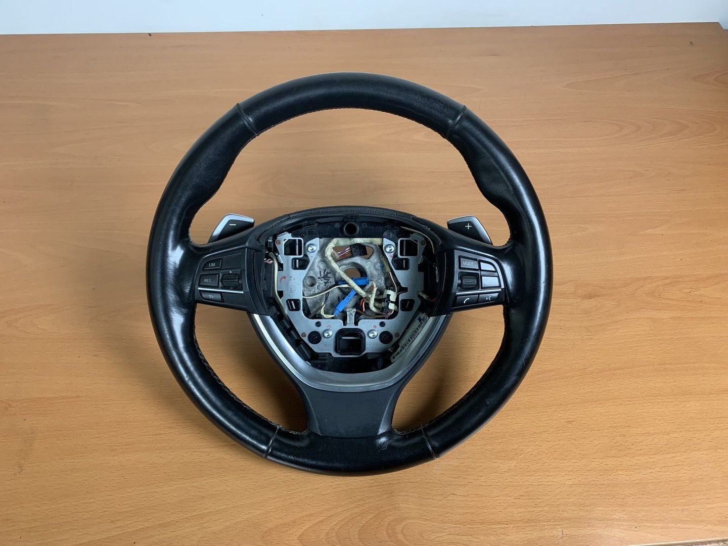 stuurwiel Leer BMW X3 F25 2010 tot 2017 met flippers, -, Utilisé, -, Enlèvement ou Envoi