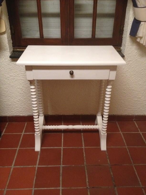 NIEUWE Bijzettafel Flamant sidetable witte wandtafel, Ophalen, Hout, Nieuw, Landelijk