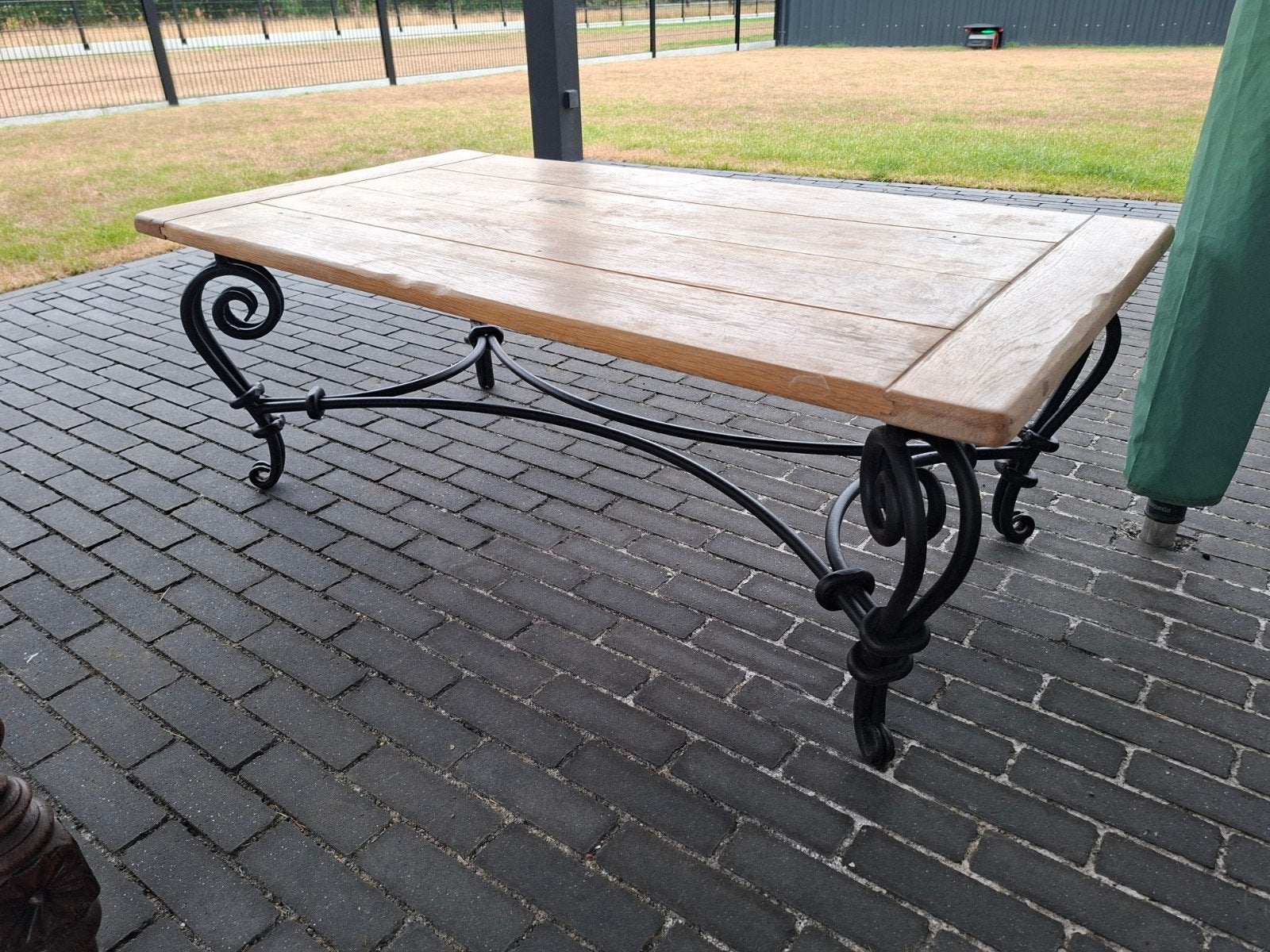 salontafel ijzeren onderstel, Ophalen