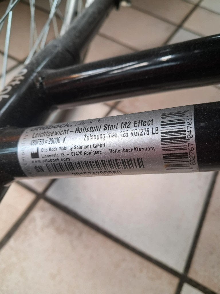rolstoel Ottobock, Diversen, Rolstoelen, Ophalen, Inklapbaar, Zo goed als nieuw, Duwrolstoel