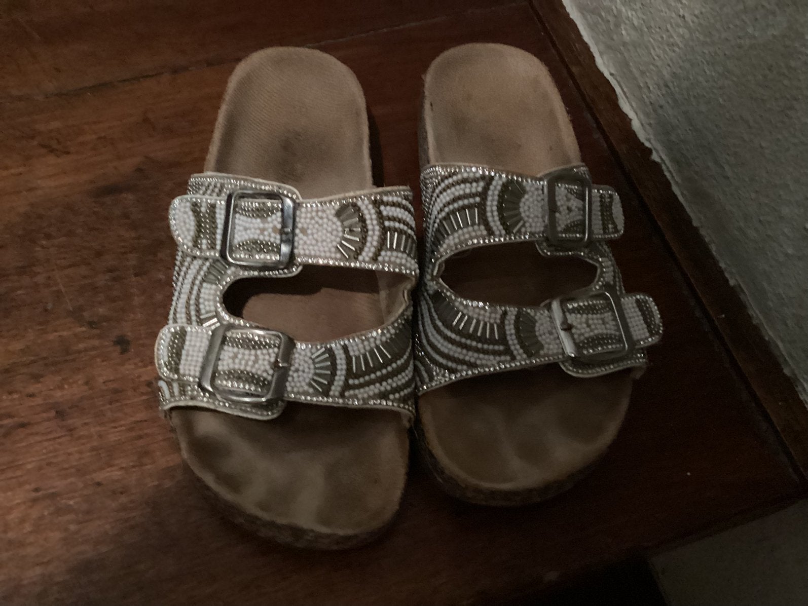 Lot sneakers,sandalen en slippers (gedragen), Ophalen of Verzenden, Gedragen, Sandalen of Muiltjes