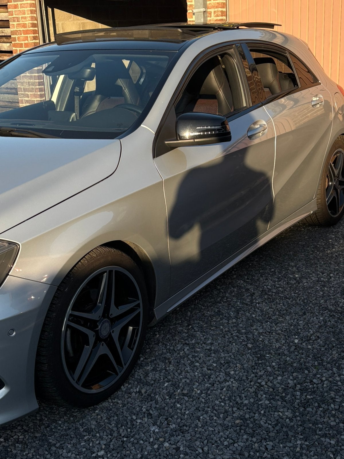 Mercedes benz A klassen, Parkeersensor, Zwart, 12 kW, Leder
