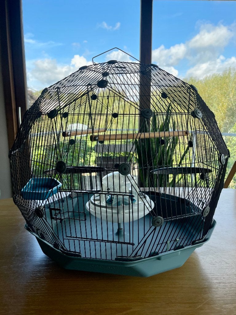 Belle cage à oiseaux au design magnifique - OMLET, Animaux & Accessoires, Enlèvement, Utilisé, Métal, Cage à oiseaux