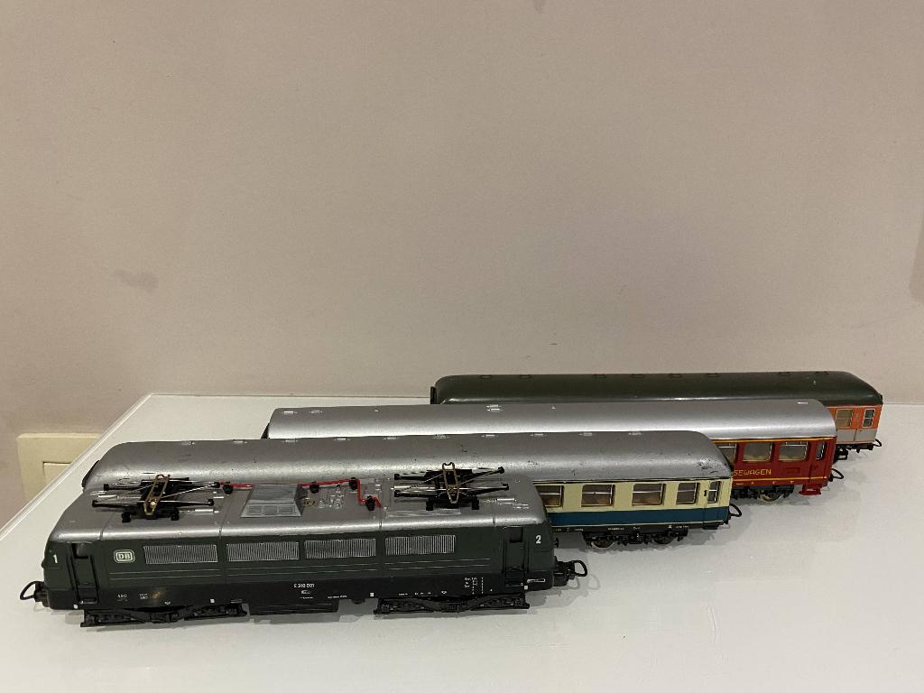 HO Lima treinset DB E 310 001 & 3 rijtuigen (710), Hobby en Vrije tijd, Modeltreinen | H0, Gebruikt, Treinset, Gelijkstroom, Lima