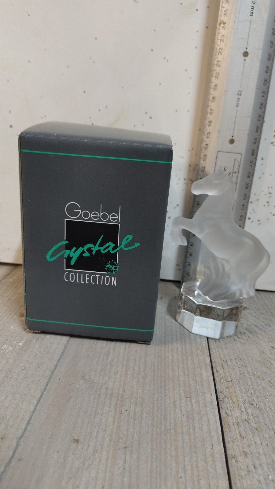 Vintage kristallen paard van Goebel, Antiek en Kunst, Antiek | Glaswerk en Kristal, Ophalen
