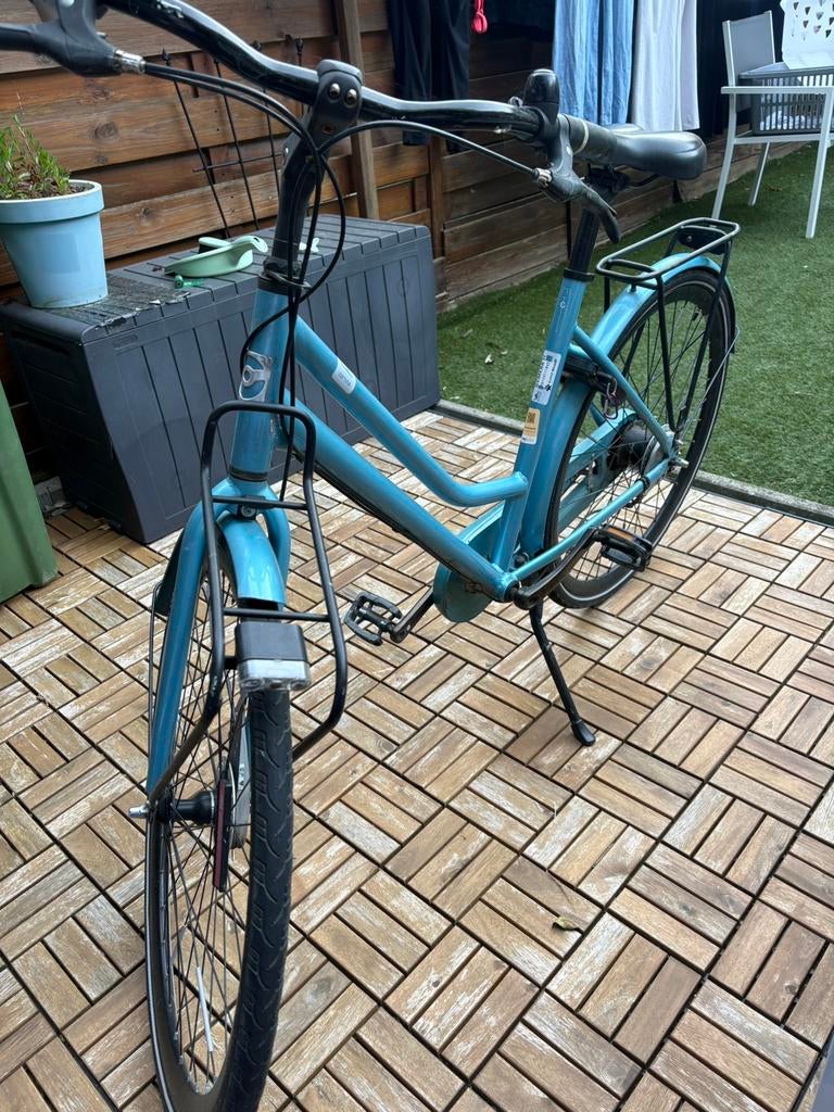 Cortina M1 damesfiets 51cm – Blue Lake – 7 versnellingen, Gebruikt, Versnellingen, 50 tot 53 cm, Trommelrem
