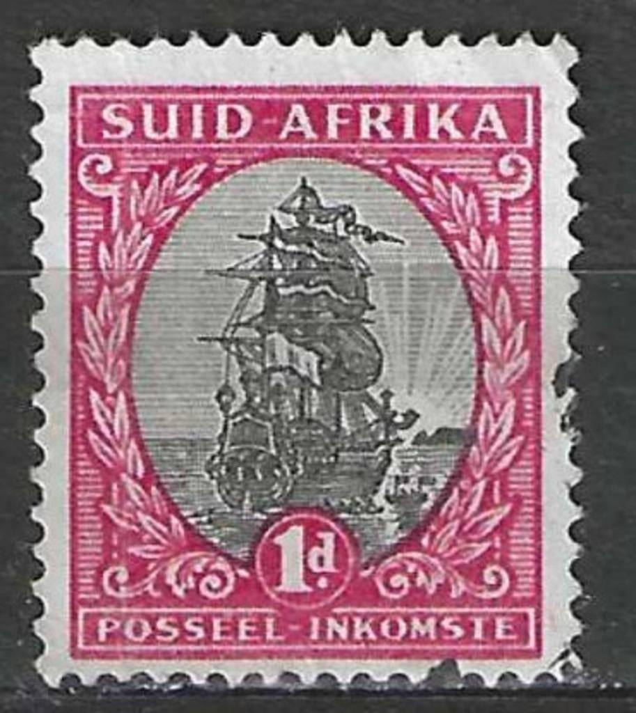 Zuid-Afrika 1926 - Yvert 20 - Schip Drommedaris (ST), Verzenden, Zuid-Afrika, Gestempeld