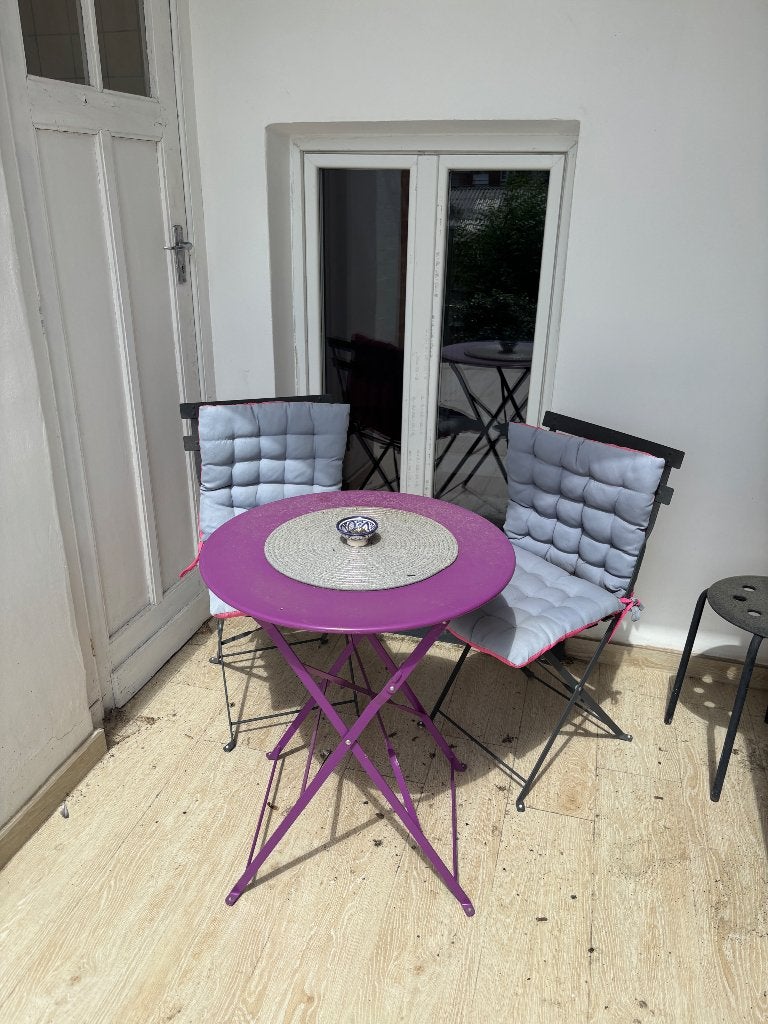 Maison du Monde bistrotafel, Ophalen, Gebruikt, Rond, Metaal