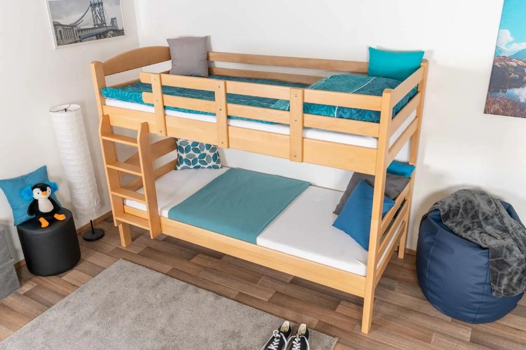 Stapelbed 90x200, Ophalen, 100 cm, 210 cm, Minder dan 160 cm