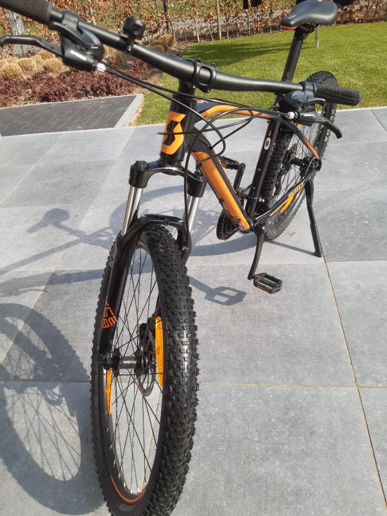 Jongens fiets, Ophalen, Zo goed als nieuw, Schijfrem, Scott